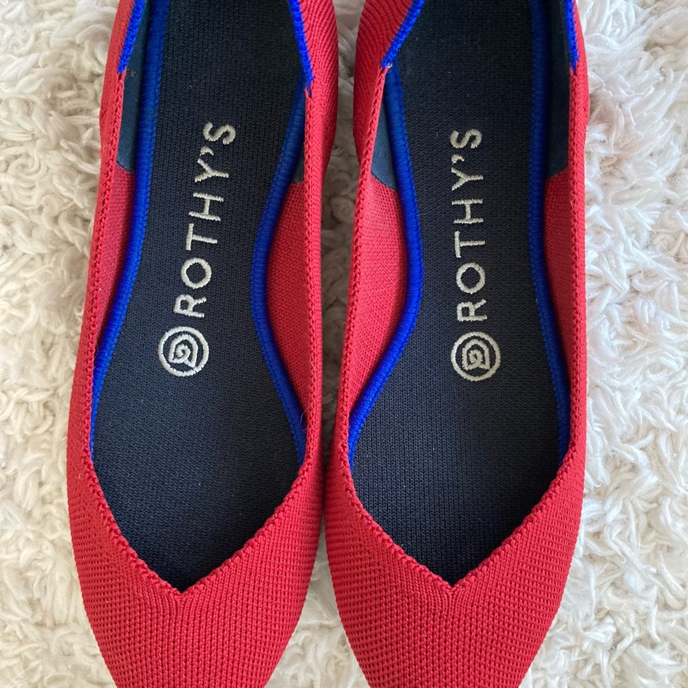 Rothy’s Chili Red Points Size 7